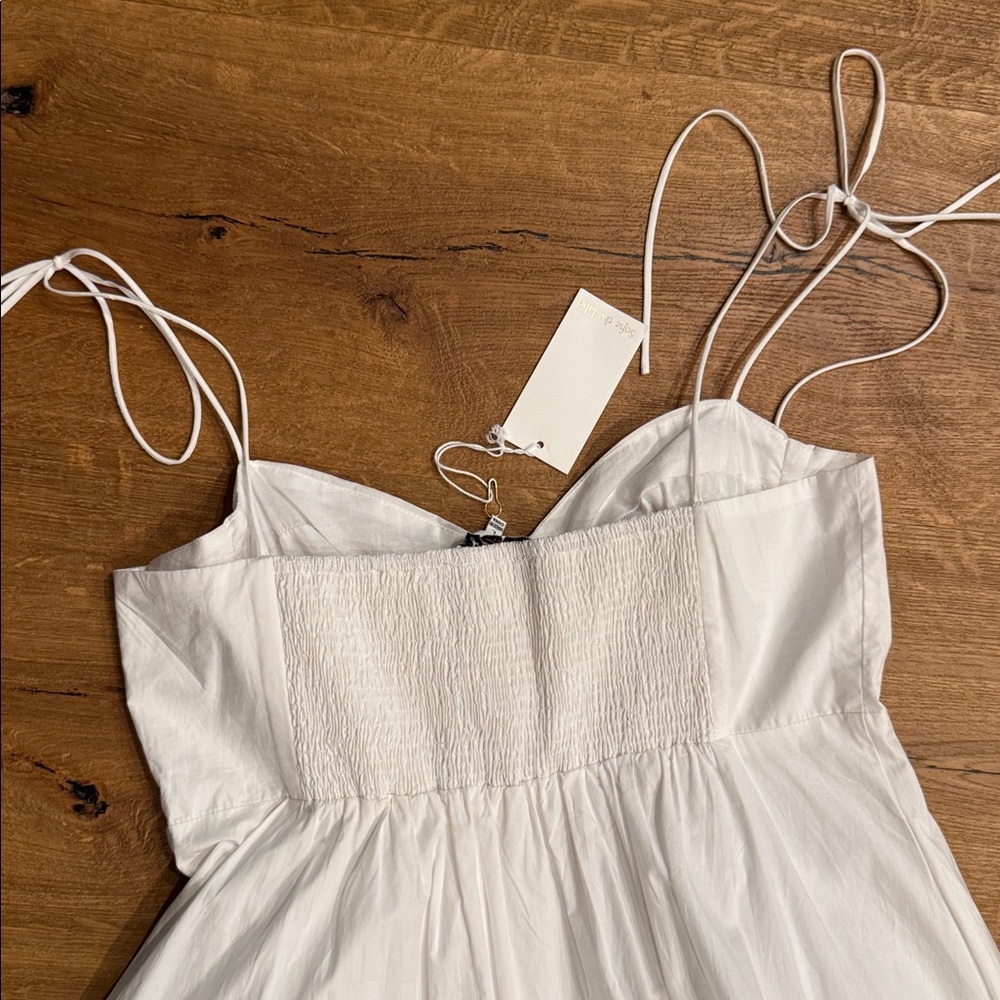 Sofie The Label – White Tie-Strap Maxi Dress size L NWT - Picture 4 of 4